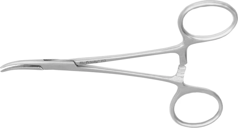 Arterienklemmen nach Halsted-Mosquito  Stück  H3, 12 cm, gebogen