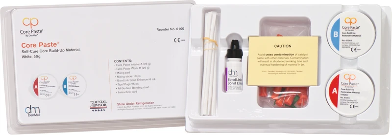 Core Paste  Kit  2 x 25 g Dose weiß, Zubehör