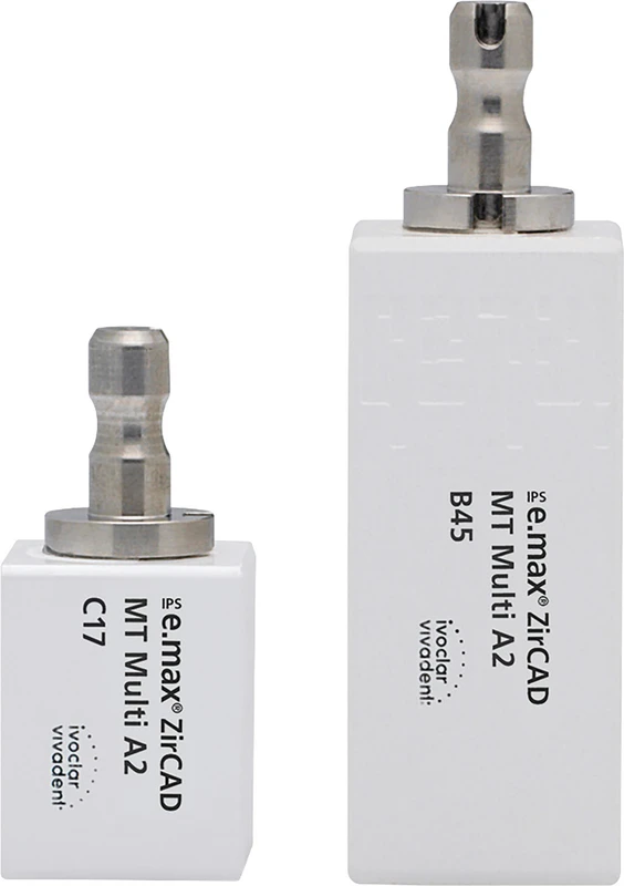IPS e.max ZirCAD MT Multi for CEREC\inLab  Packung  3 Stück Gr. B45 A3