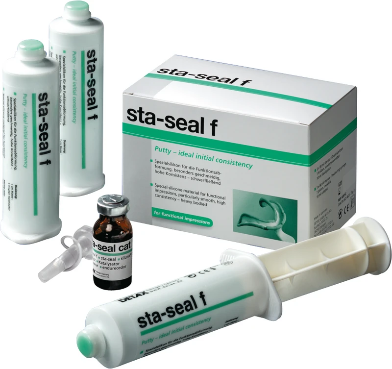 sta-seal f  Standardpackung  3 x 80 ml Dosierspritze, 10 ml Flasche cat f