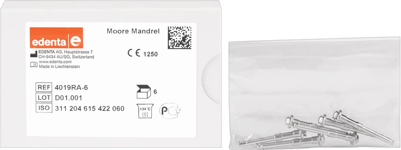 Mooremandrelle  Packung  6 Stück RA, 2,35 mm, ISO 060