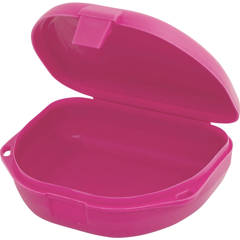 Schienen\Retainerboxen   Packung  144 Stück flach, neonpink