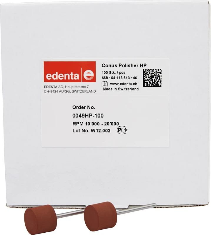 Konuspolierer  Packung  100 Stück braun, HP, Figur 113, 12 mm, ISO 140