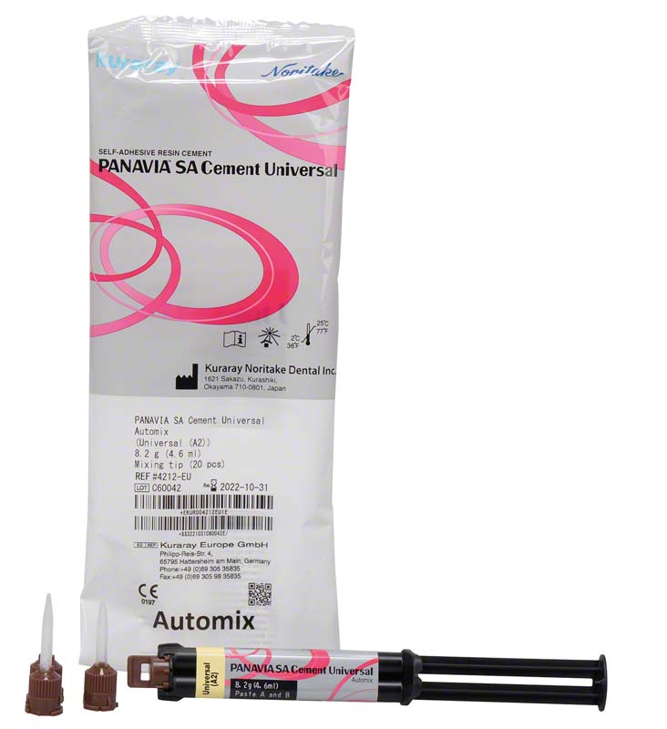 PANAVIA SA Cement Universal  Packung  8,2 g\4,6 ml Spritze A2, 20 Mixing Tips