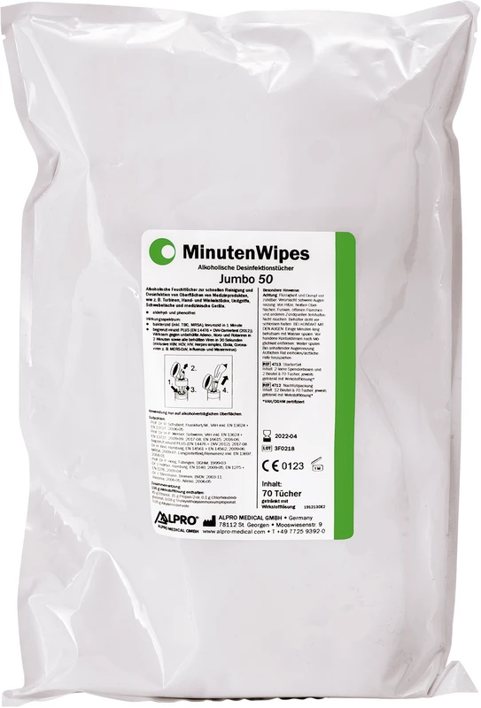 MinutenWipes Jumbo 50  Karton  12 x 70 Stück