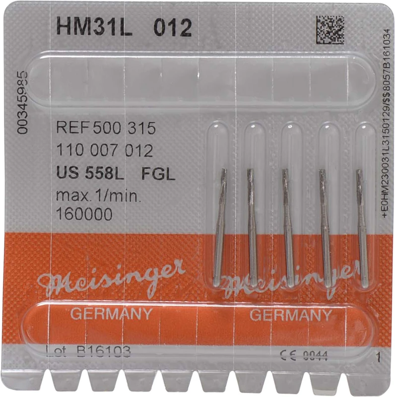 HM-Bohrer 31L  Packung  5 Stück FGL, Figur 110, 6,3 mm, ISO 012
