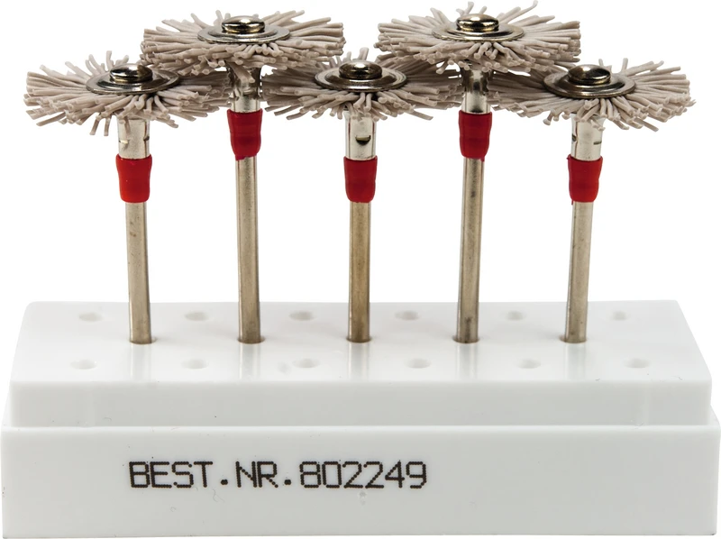 UPOFIX® Universal Polierer  Packung  5 Stück Nr. IV, rot fein, HP, Figur 543 ISO 210