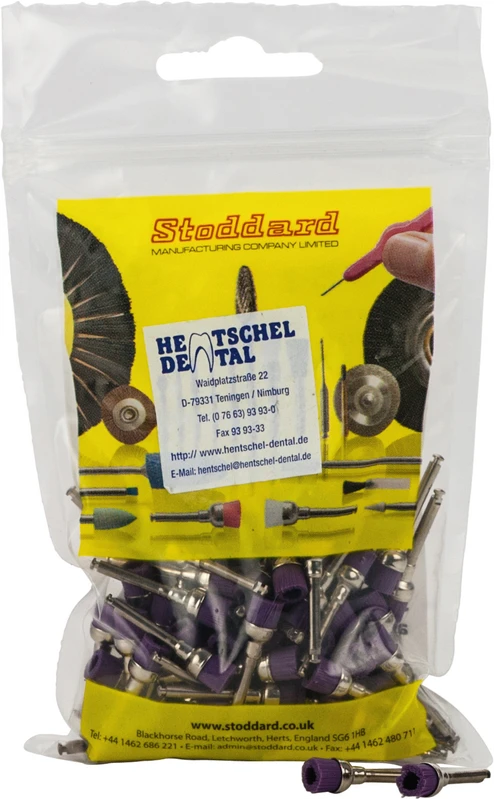 SMART Line Nylon Polierbürsten  Packung  100 Stück lila mittel, Ø 7 mm