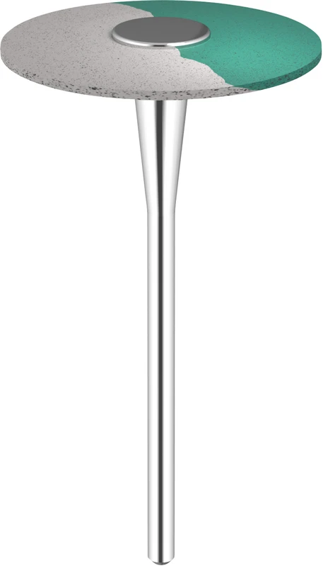 Omnipol für Zirkon\Keramik  Stück  Polierer grün\weiß grob, HP, Linse groß, Ø 26 x 2 mm