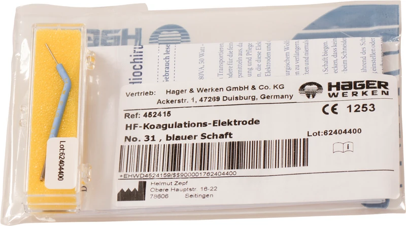 hf Elektrodenansätze  Stück  blau, Nr. 31