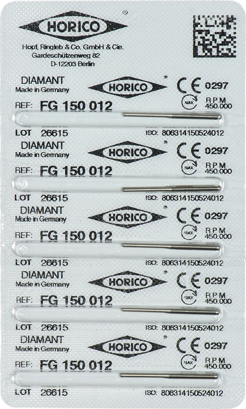 Diamantschleifer 150  Packung  5 Stück FG, Figur 150, ISO 012