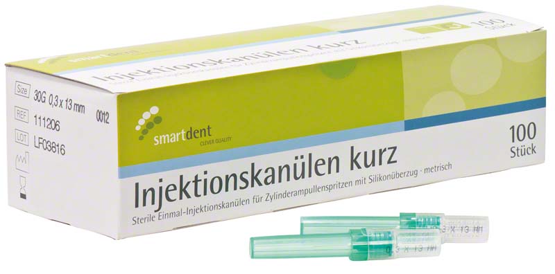 smart Injektionskanülen  Packung  100 Stück Ø 0,3 x 13 mm