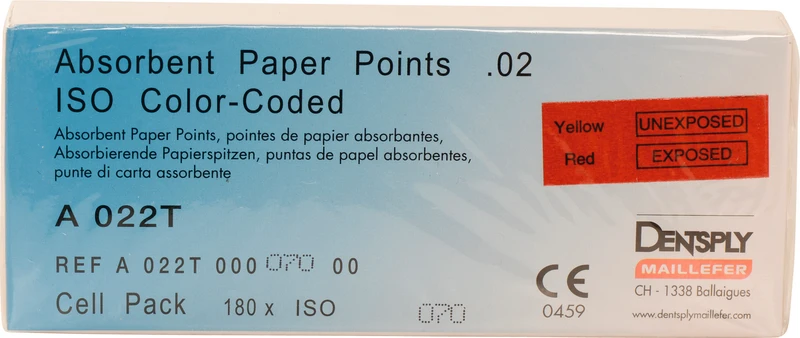 Papierspitzen steril  Packung  180 Stück ISO 070