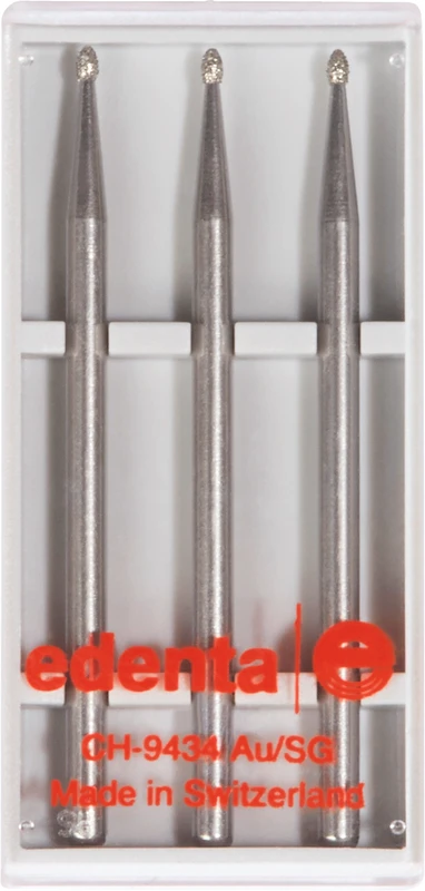 Diamanten 366  Packung  3 Stück Standard, HP, Figur 257 Knospe, 1,8 mm, ISO 012