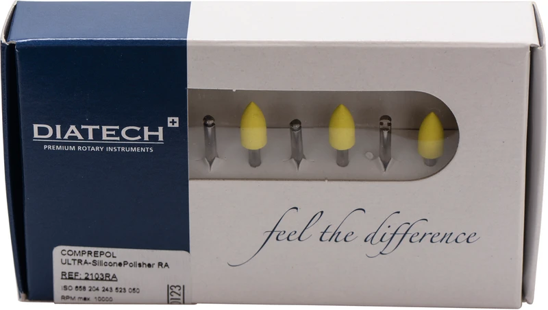 DIATECH COMPREPOL ULTRA  Packung  10 Stück gelb, RA, Figur 243 Flamme, 10 mm, ISO 050