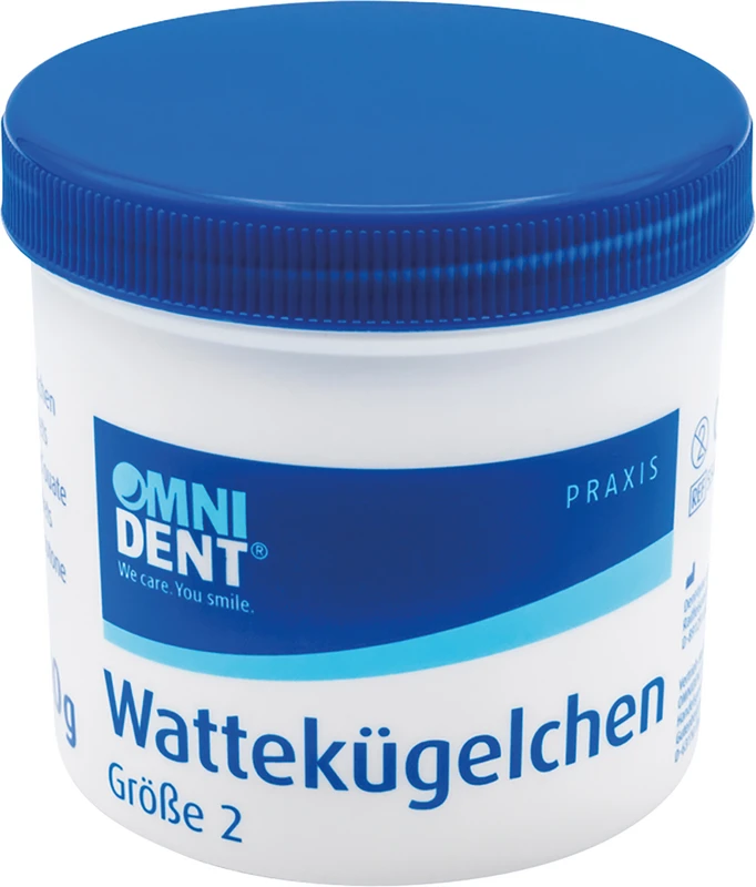 Wattekügelchen  Dose  10 g Ø 7,6 mm, Größe 2