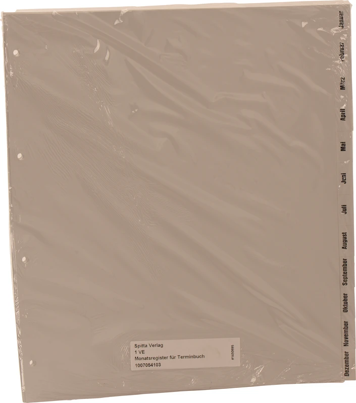 Monatsregister für Terminbuch  Stück