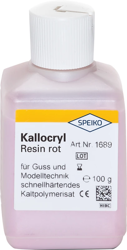 Kallocryl® Resin  Flasche  100 g Pulver rot