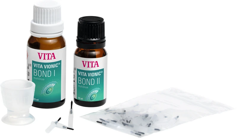 VITA VIONIC® BOND multiDose   Kit COMPLETE  20 ml BOND I, 10 ml BOND II, 1 Messbecher 3 ml, 50 Pinselspitzen