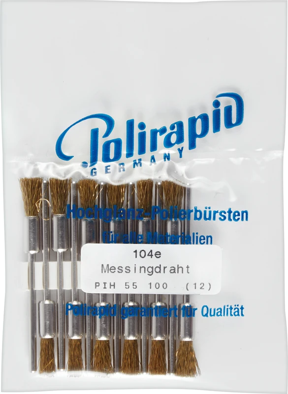 Pinselbürsten  Packung  12 Stück HP, Messingdraht, Ø 5 mm