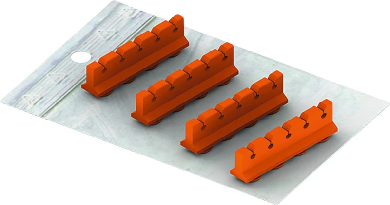 Galaxy Silicone Refill  Set  Silikoneinsätze für Kassette 18 x 7, orange