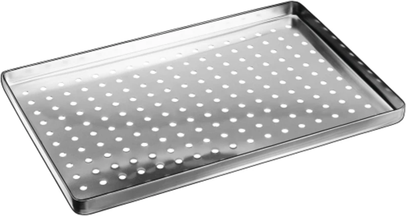 Norm-Tray Edelstahl  Stück  Boden gelocht, 3033