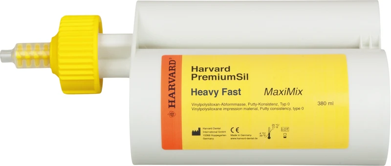 Harvard PremiumSil  Pckg.  380 ml Maximix-Kartusche Heavy Fast, 10 dynamic mixers, 1 Bajonettring