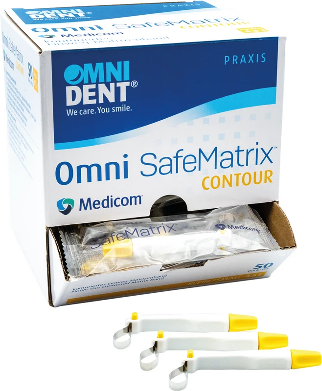 Omni Safematrix Contour  Packung  50 Stück gelb, klein, 4,5 mm