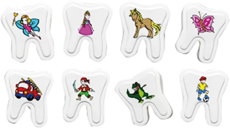 Milchzahnbox   just smile    Sortiment  80 Stück (10 x 8 Motive)