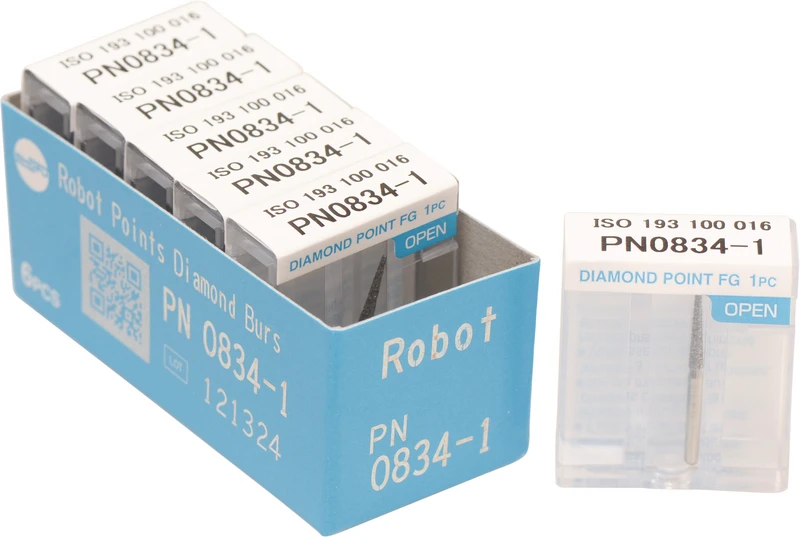 Robot Points FG  Packung  6 Stück FG, Figur Konus Stirn rund, 10 mm, ISO 016