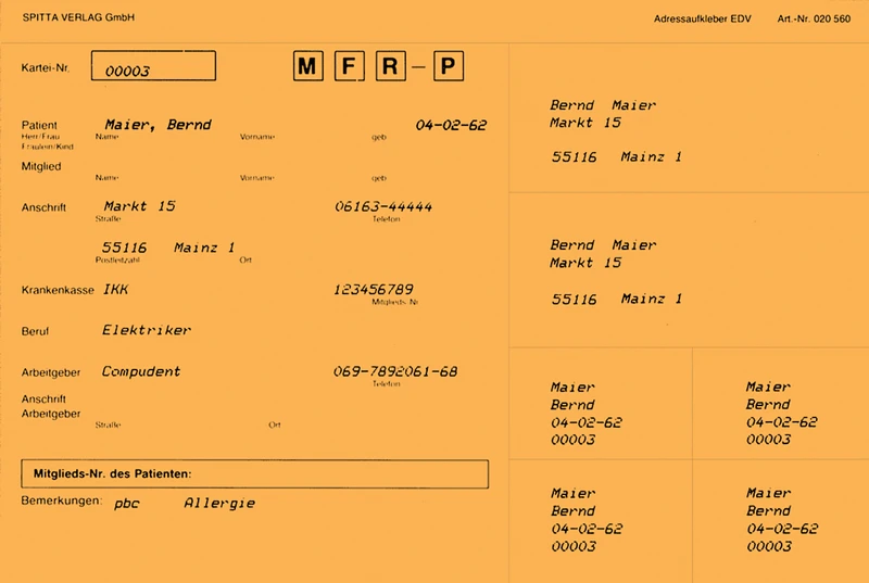 Adressaufkleber DIN A5   Packung  100 Stück orang