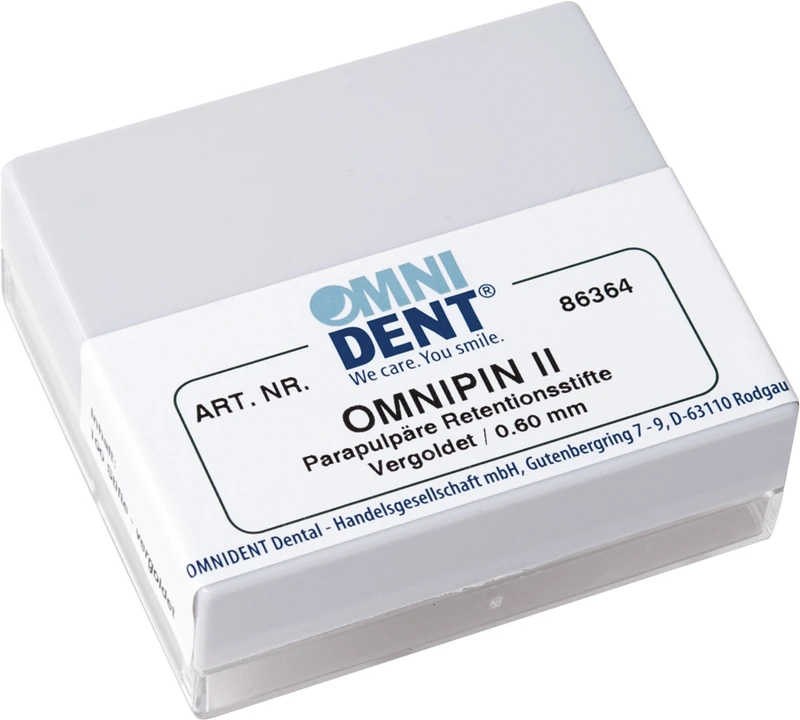 OMNIPIN II  Nachfüllpackung  100 Stück gold, .021  \0,6 mm