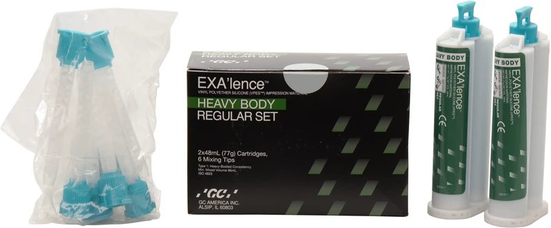 GC EXA'lence  Refill Packung  2 x 48 ml Doppelkartusche Heavy Body Regular, Zubehör