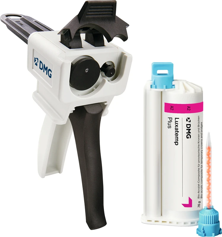 Luxatemp® Plus  Einführungspackung  76 g Doppelkartusche A2, Zubehör