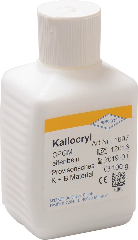 Kallocryl® CPGM zahnfarbig  Flasche  100 g Pulver elfenbein