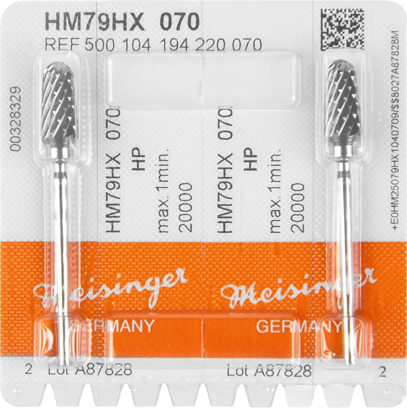 HM-Fräser HX  Packung  2 Stück kreuzverzahnt, grün grob, HP, Figur 194, 14,7 mm, ISO 070