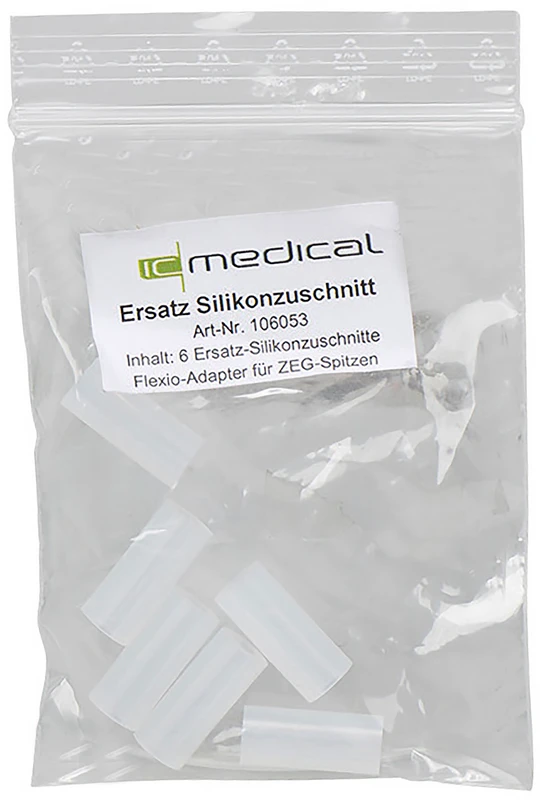 Ersatz-Silikonzuschnitte Flexio-Adapter für ZEG-Spitzen  Packung  6 Stück