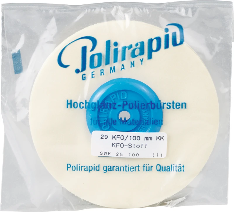 KFO-Schwabbel  Stück  mit Kunststoffkern, dicht und extra fein, Ø 100 mm, S: 5 mm