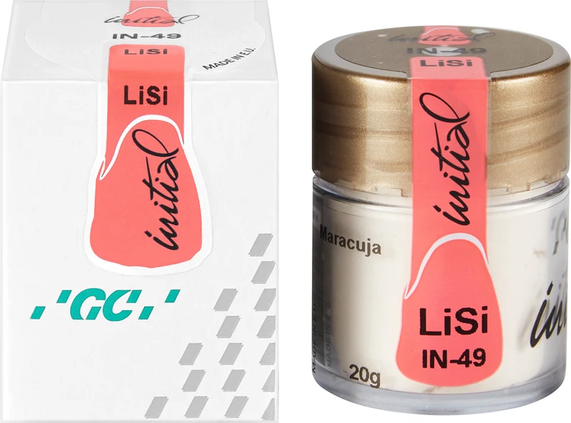 GC Initial LiSi  Dose  20 g Pulver inside IN-49 maracuja