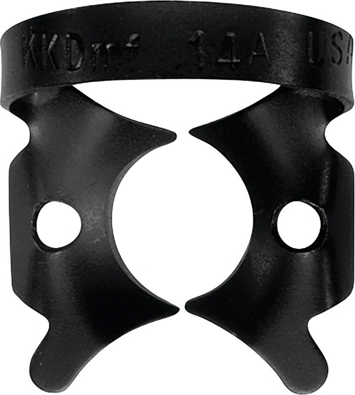 KKD® Kofferdam Klammern triColor Antireflect  Stück  schwarz matt, Nr. 14A, für Molaren