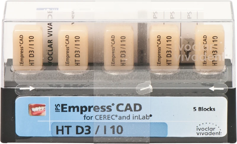 IPS Empress® CAD A-D for CEREC  Packung  5 Stück Gr. I10, D3 HT