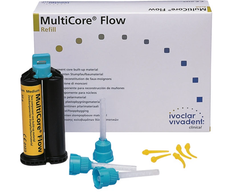 MultiCore® Flow  Packung  50 g Doppelkartusche hell, Zubehör