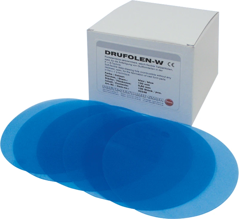 DRUFOLEN W  Packung  100 Stück Ø 42 mm, natur, Stärke 0,65 mm
