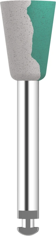 Omnipol für Zirkon gesintert  Stück  grün\weiß x-grob, Kelch, RA, Kopflänge: 8 mm, Ø 6 mm