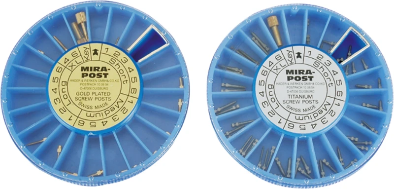 Mira-Post  Nachfüllpackung  6 Stifte Titan Gr. 2, M