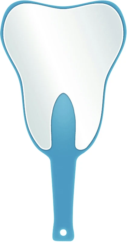 Handspiegel ZAHN  Stück  blau