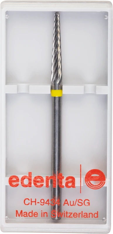 HM-Fräser Schliff 60  Stück  Einfachverzahnung, gelb superfein, HP, Figur 194, 14 mm, ISO 023