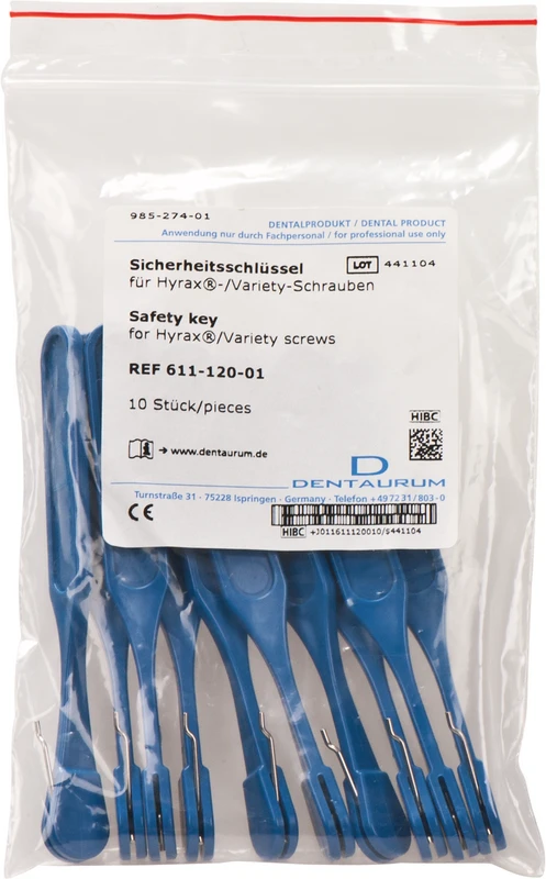 Sicherheitsschlüssel  Packung  10 Stück