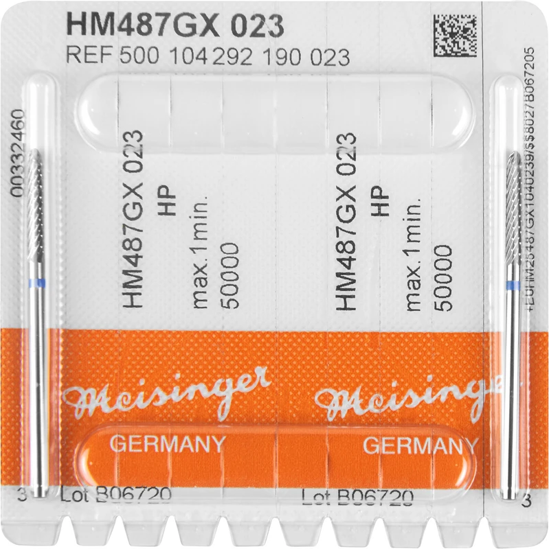HM-Fräser GX  Packung  2 Stück kreuzverzahnt, blau standard, HP, Figur 292, 14 mm, ISO 023