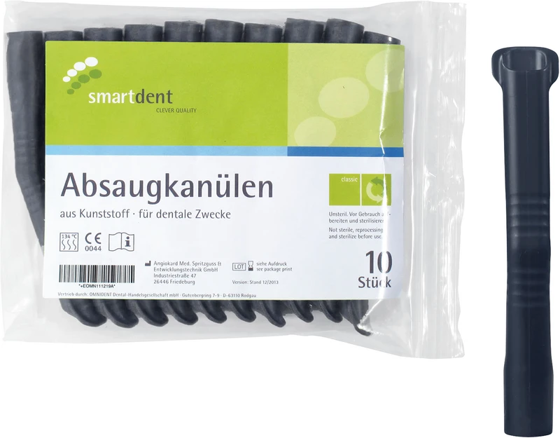 smart Absaugkanülen  Packung  10 Stück schwarz
